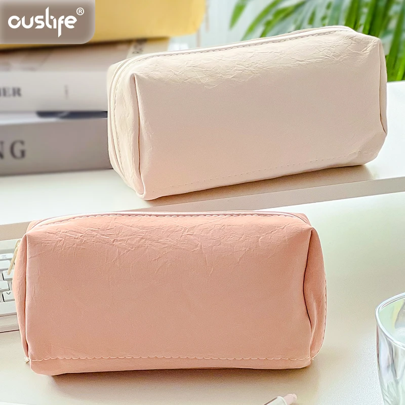 开学笔袋文具袋学生高颜值大容量笔袋女孩可爱收纳笔袋ins铅笔袋