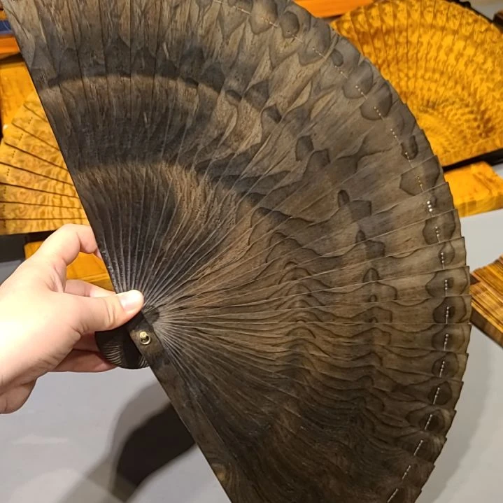 。***。扇子26小叶桢楠金丝楠木苏扇阴沉
