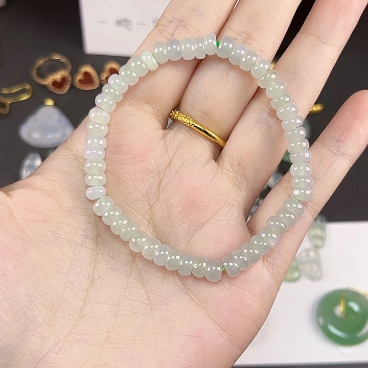 翡翠裸石卡5.5 算盘珠 福利