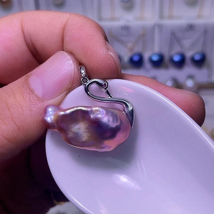 合金淡水珍珠颈饰08