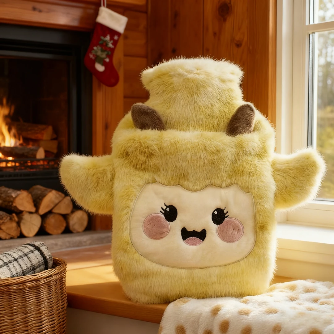 注水式加厚防爆热水袋毛绒暖手暖脚暖肚子热敷被窝专用女生可爱