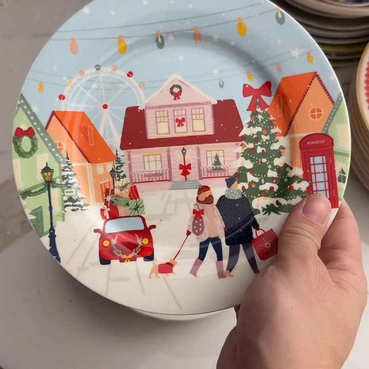 瓷7.5寸点心盘30米4个