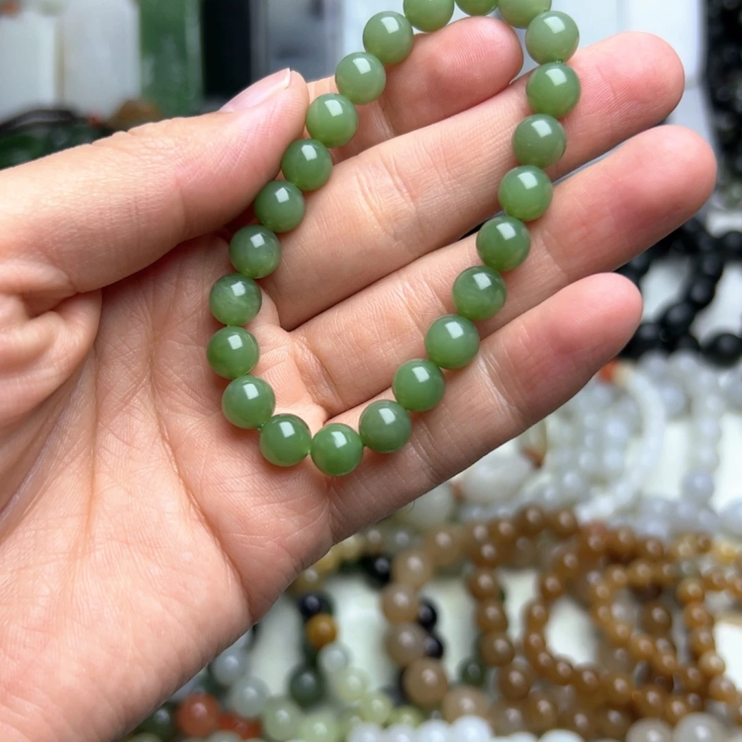 和田玉（碧玉）未镶嵌手串