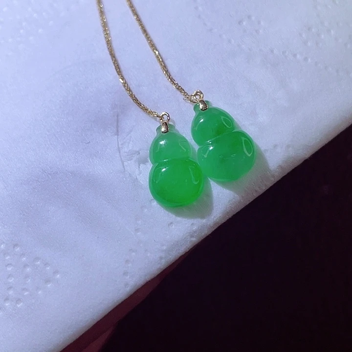 翡翠18K金镶嵌颈饰翡翠