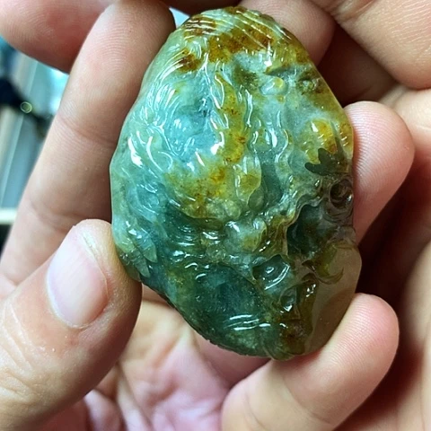 颈饰未镶嵌翡翠福豆豆珠宝翡翠颈饰