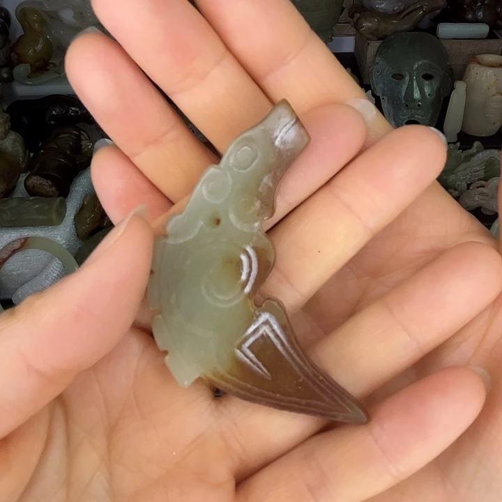 和田玉未镶嵌挂件