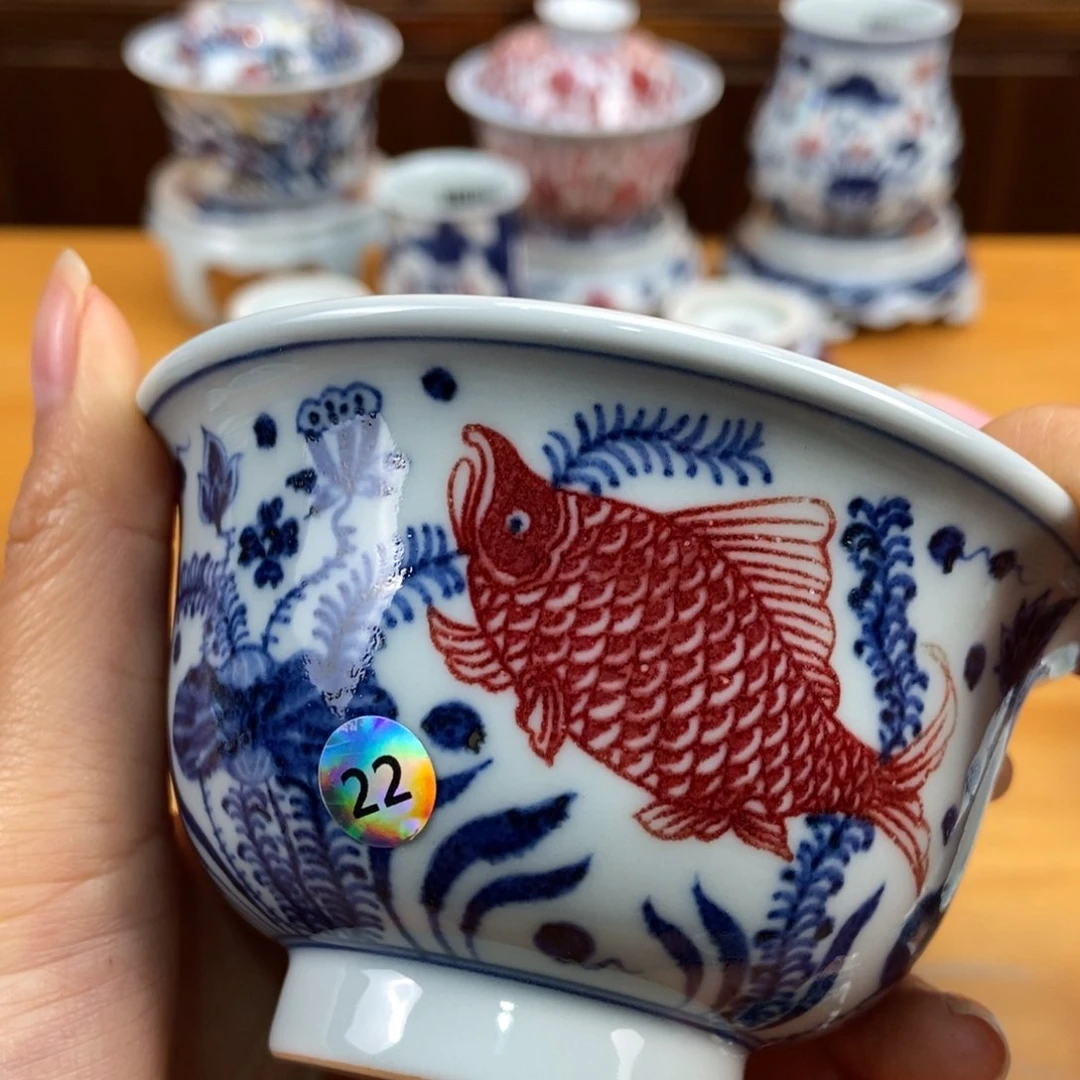 手绘现代茶具非古董