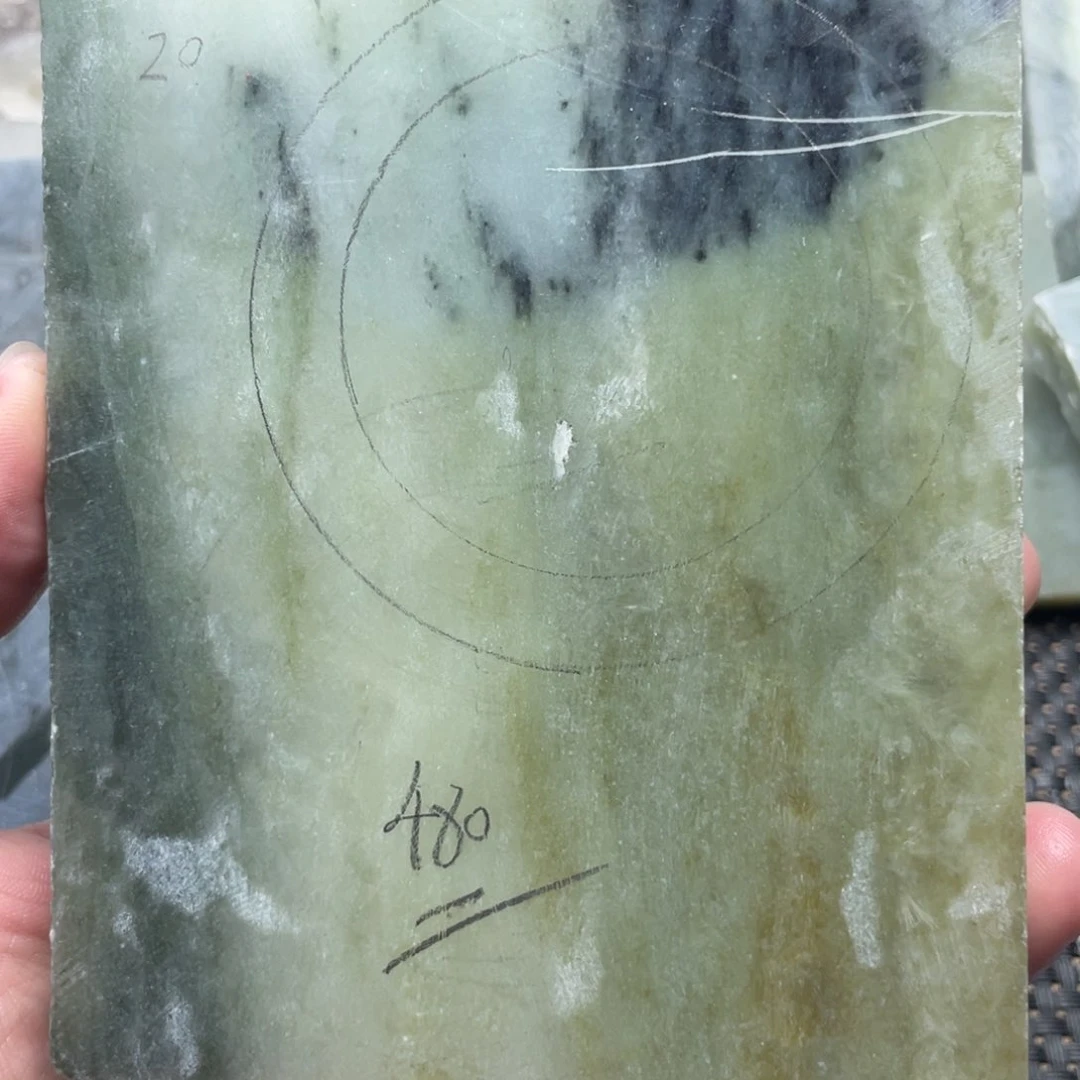 和田玉未镶嵌定制手镯无*@