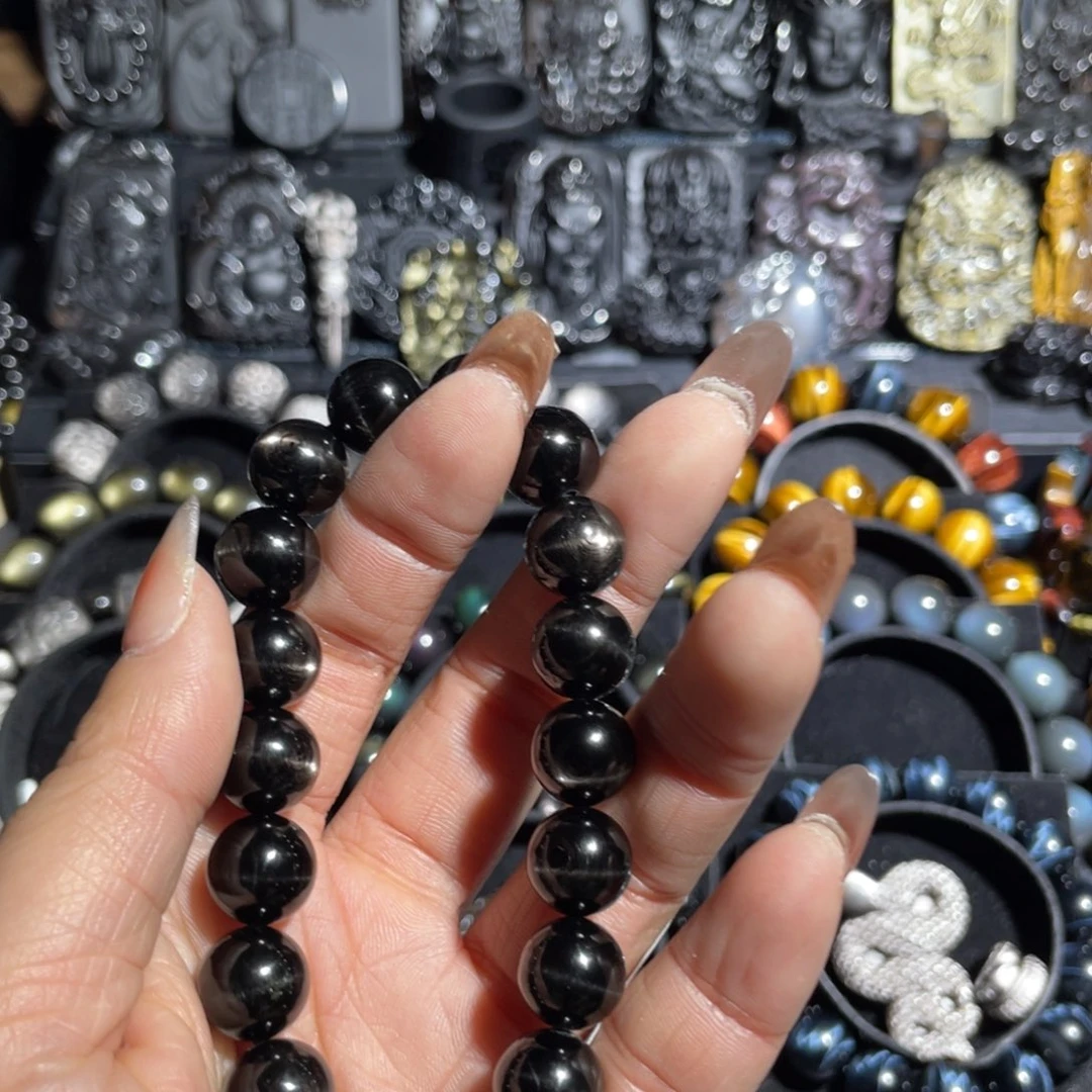 辉石手串未镶嵌h***）11+金运石