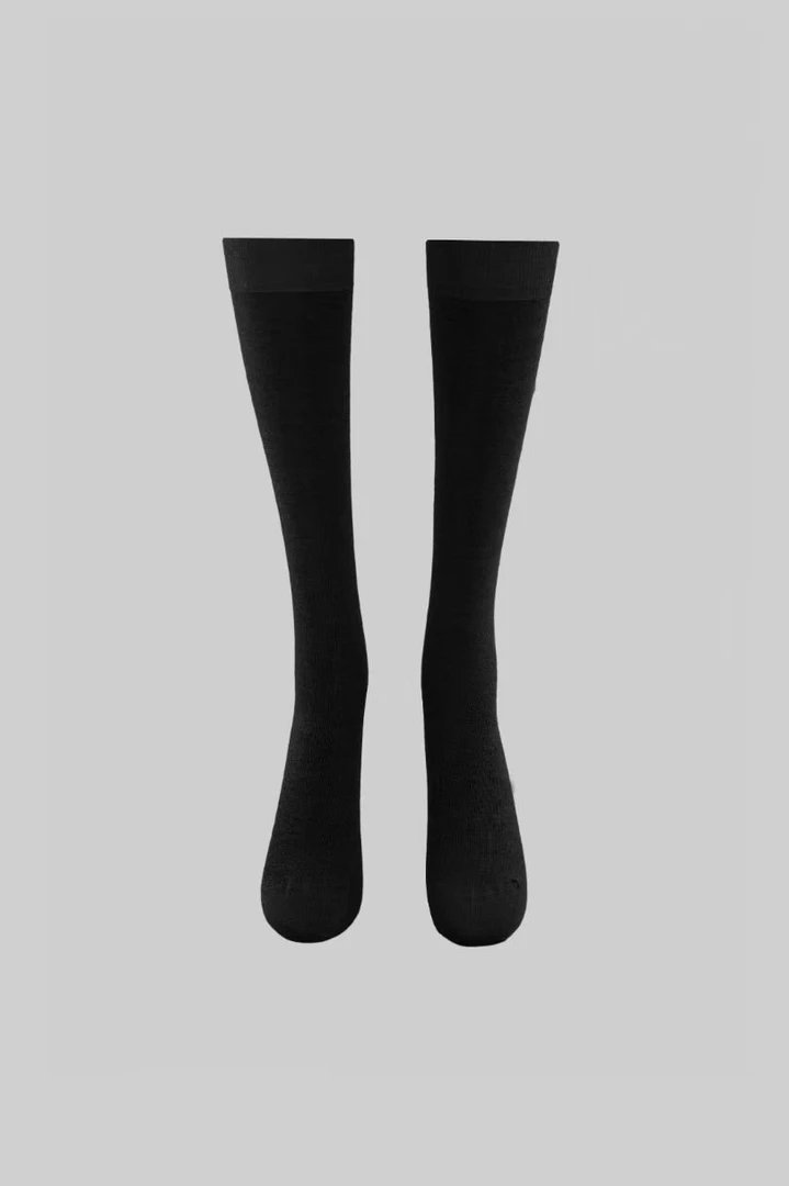 羊毛长筒袜显瘦定制面料纯色四季