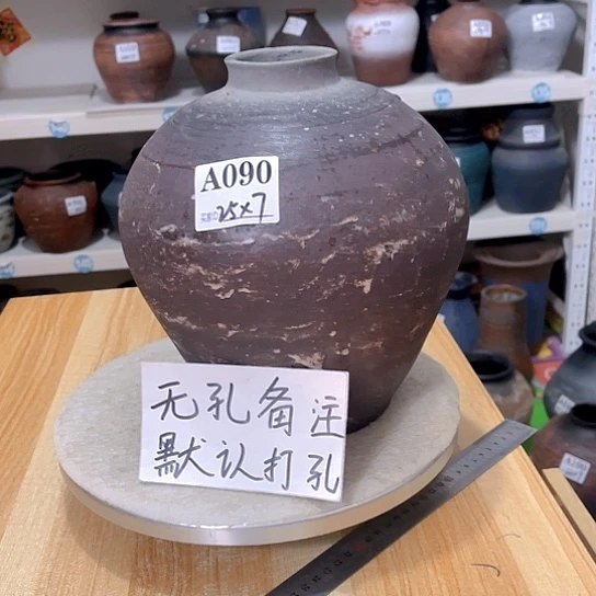 红陶手工制作工艺花盆