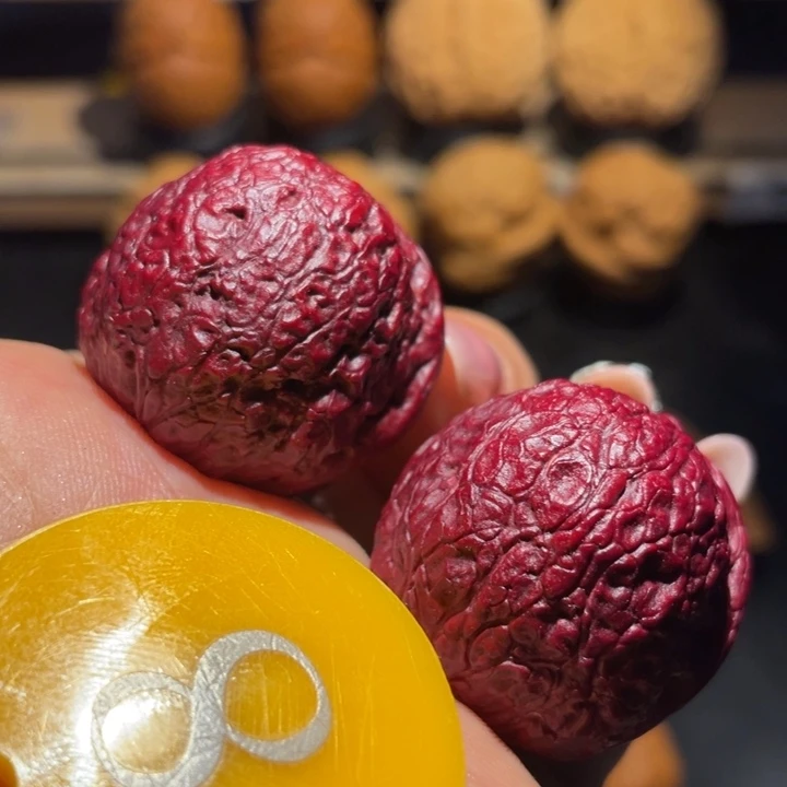 笑***皱紫金球核桃核桃尺寸33