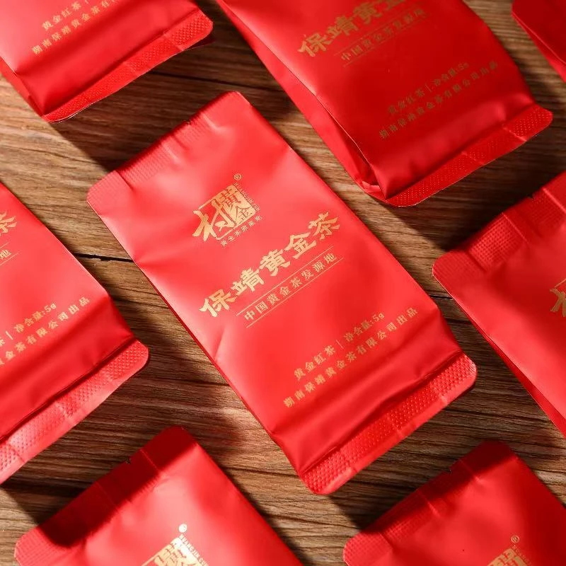 黄金村国企品质黄金绿茶红茶蜜香浓郁醇厚