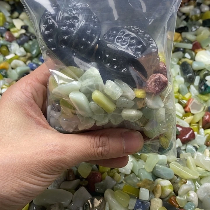 蛇纹石玉未镶嵌鱼缸石