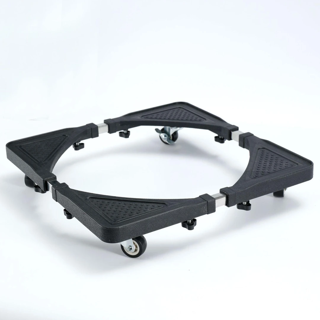 新款可伸缩调节洗衣机底座托架移动滑轮万向轮通用防水防震加高架