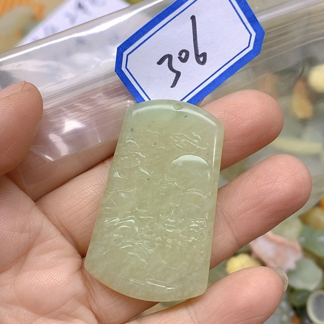 蛇纹石玉颈饰未镶嵌306