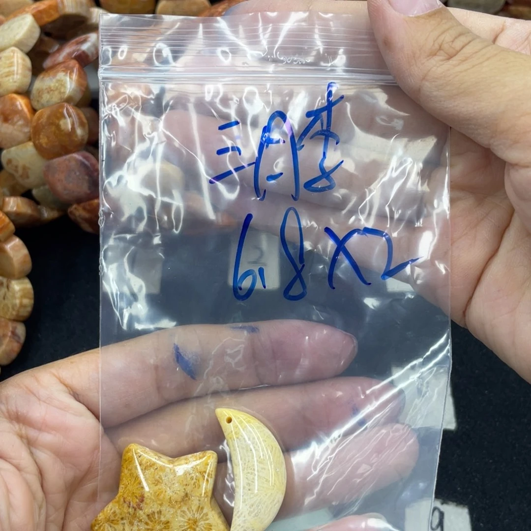 硅化珊瑚（珊瑚玉）合金颈饰三*李