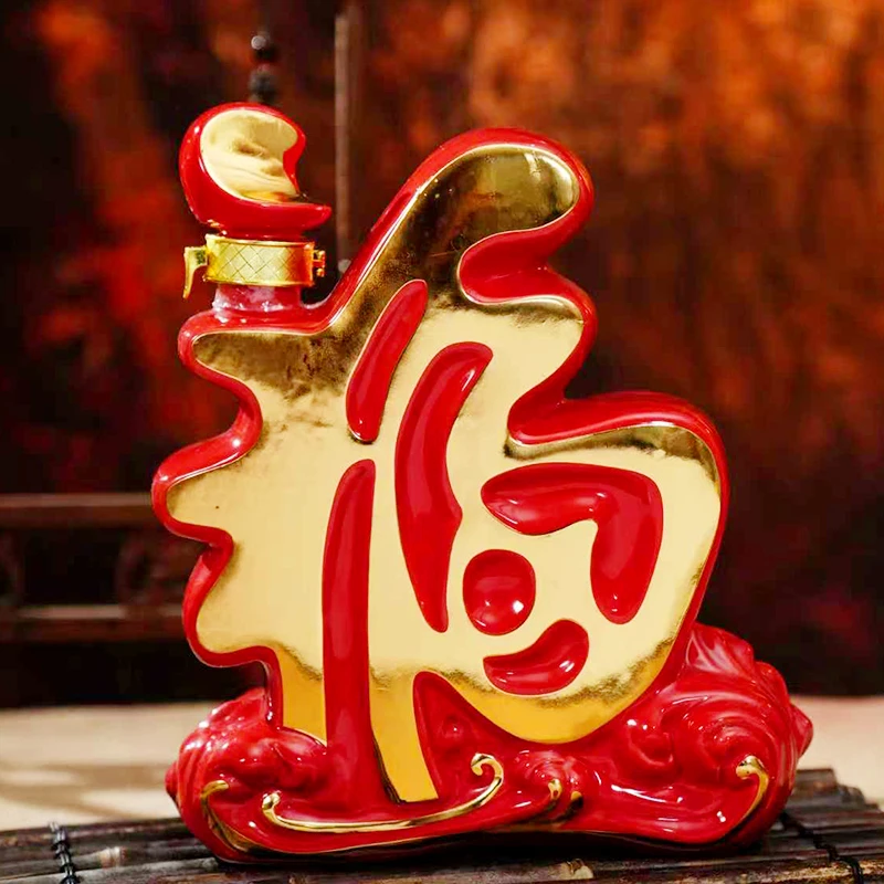 好粮心好粮心经典福酒五粮固态酿造浓香型优级白酒陶瓷52度1500ml