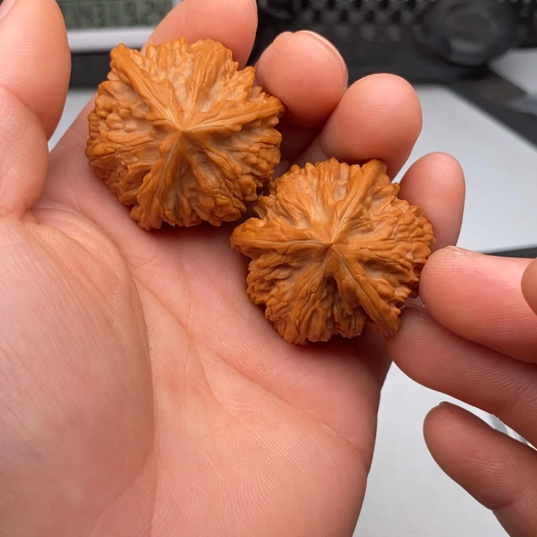 把件文玩核桃38三棱