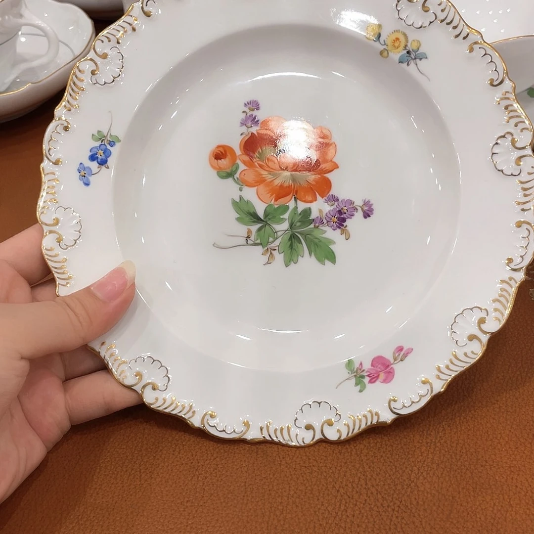 瓷片中古二等甜品盘