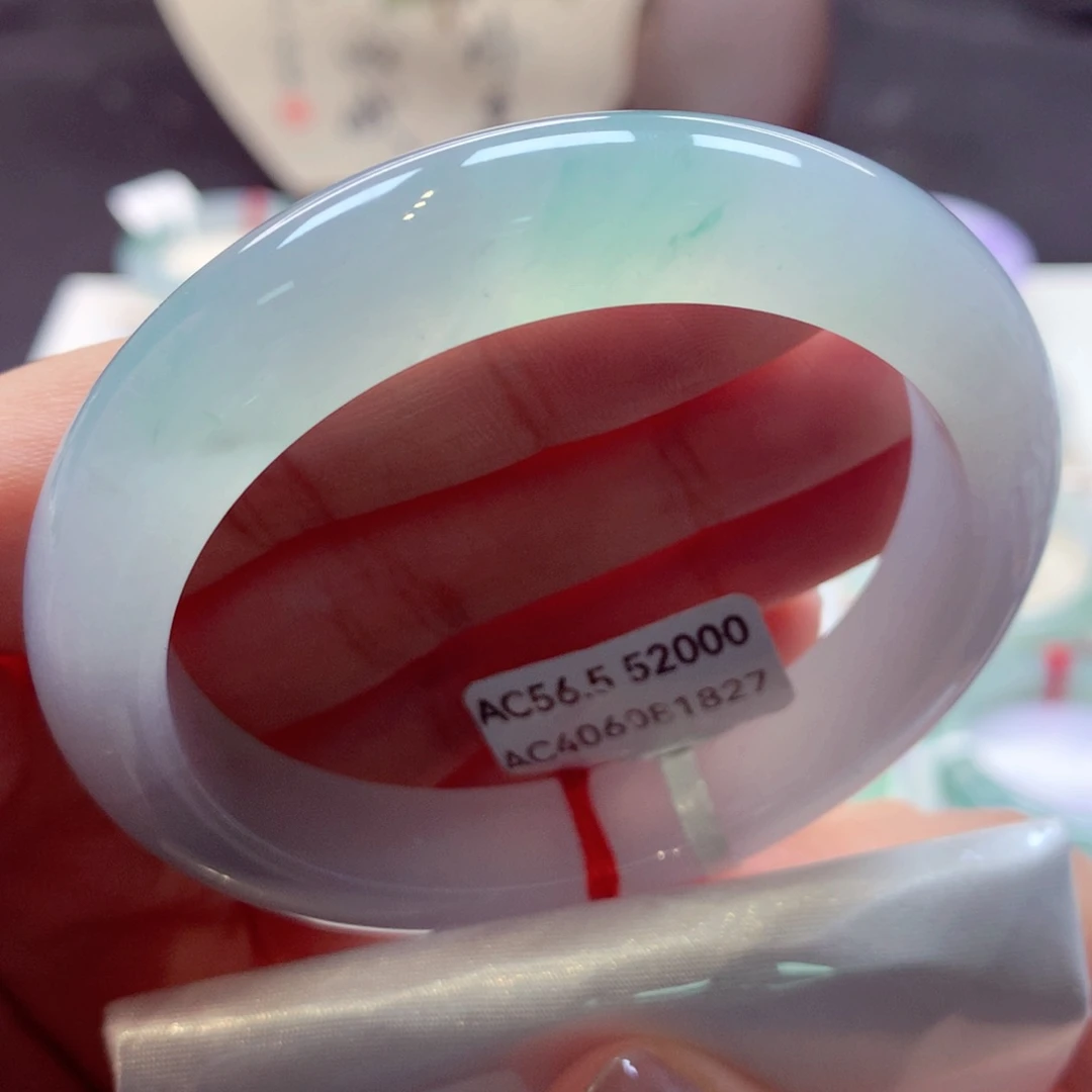 翡翠手镯未镶嵌43正圈77