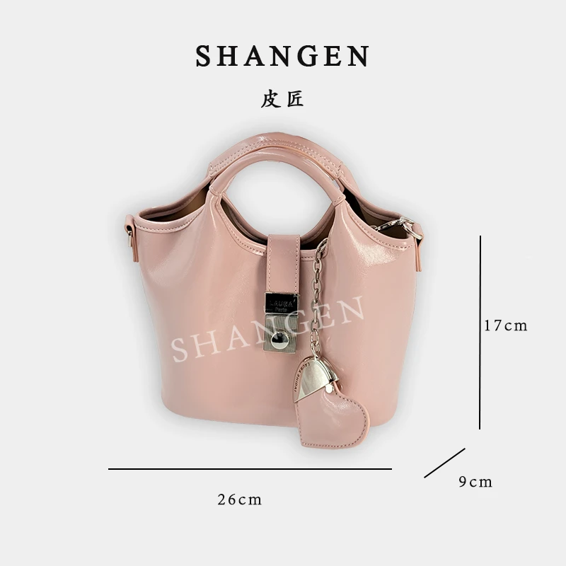 【尚恩CC】SD-5271-春日杏桃-轻奢时尚女士新款手提斜挎包