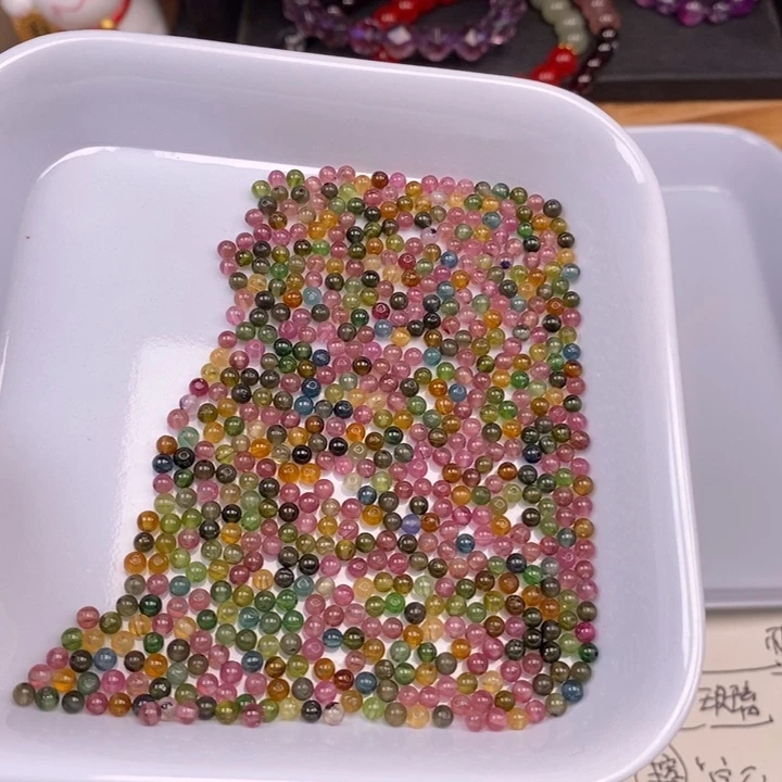 玛瑙/玉髓未镶嵌卡3碧玺30个