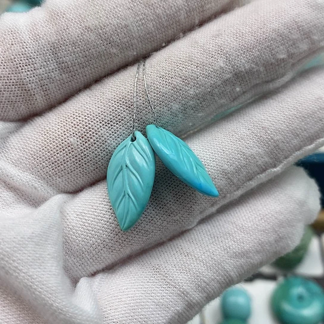 绿松石配饰未镶嵌独**件