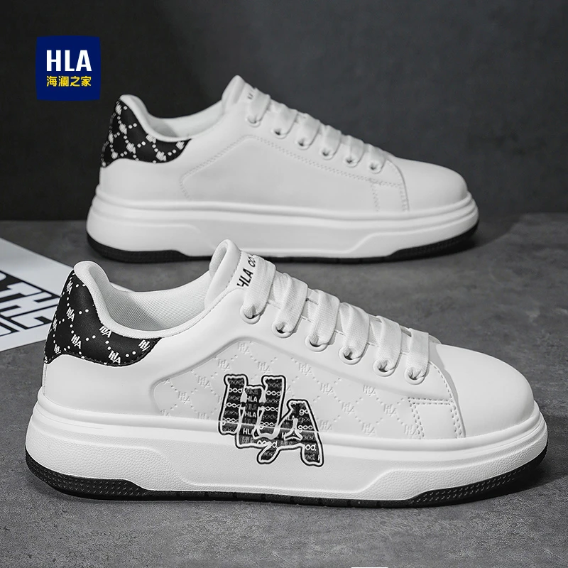 海澜之家男鞋2025新款冬季潮流百搭增高休闲板鞋厚底欧洲站小白鞋