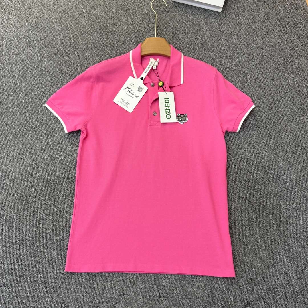 未使用 KENZO/肯佐 短袖Polo衫 玫红色尺码S/F1600265