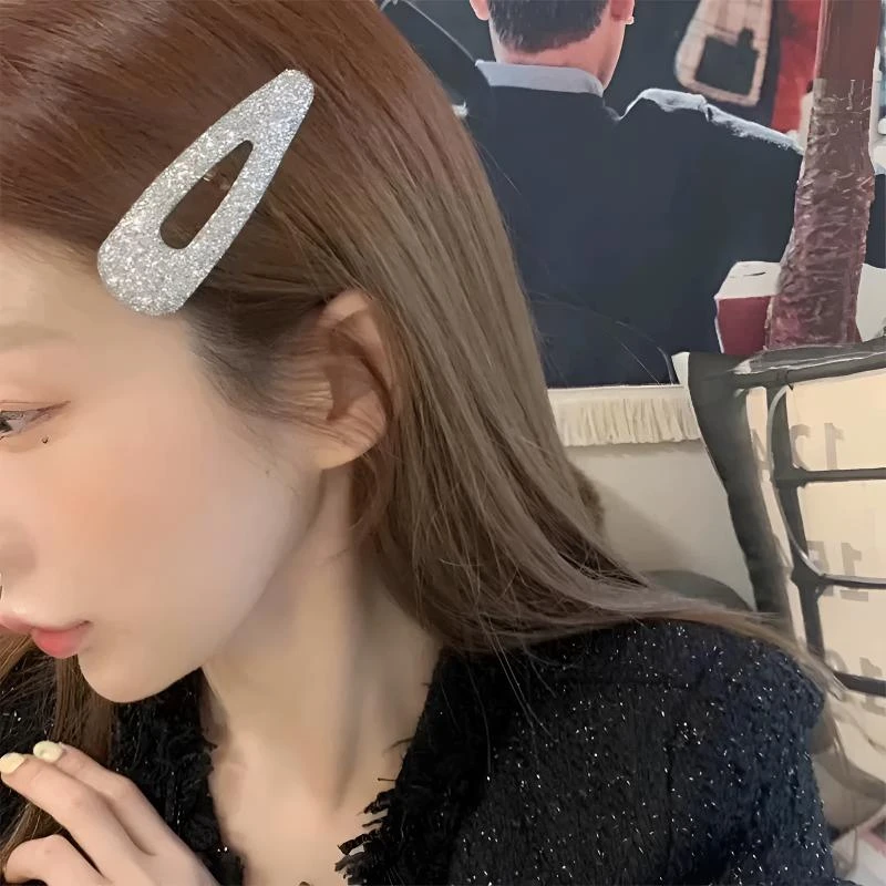 泡菜欧尼同款网红姐姐款闪闪亮ins韩系拜拜夹简约发夹一对