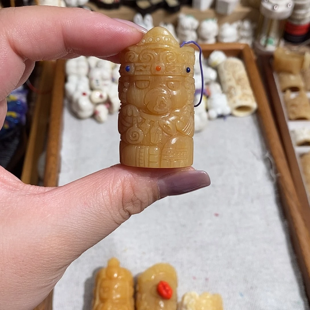 鹿骨把件M16食梦貘骨笛26.7不退换