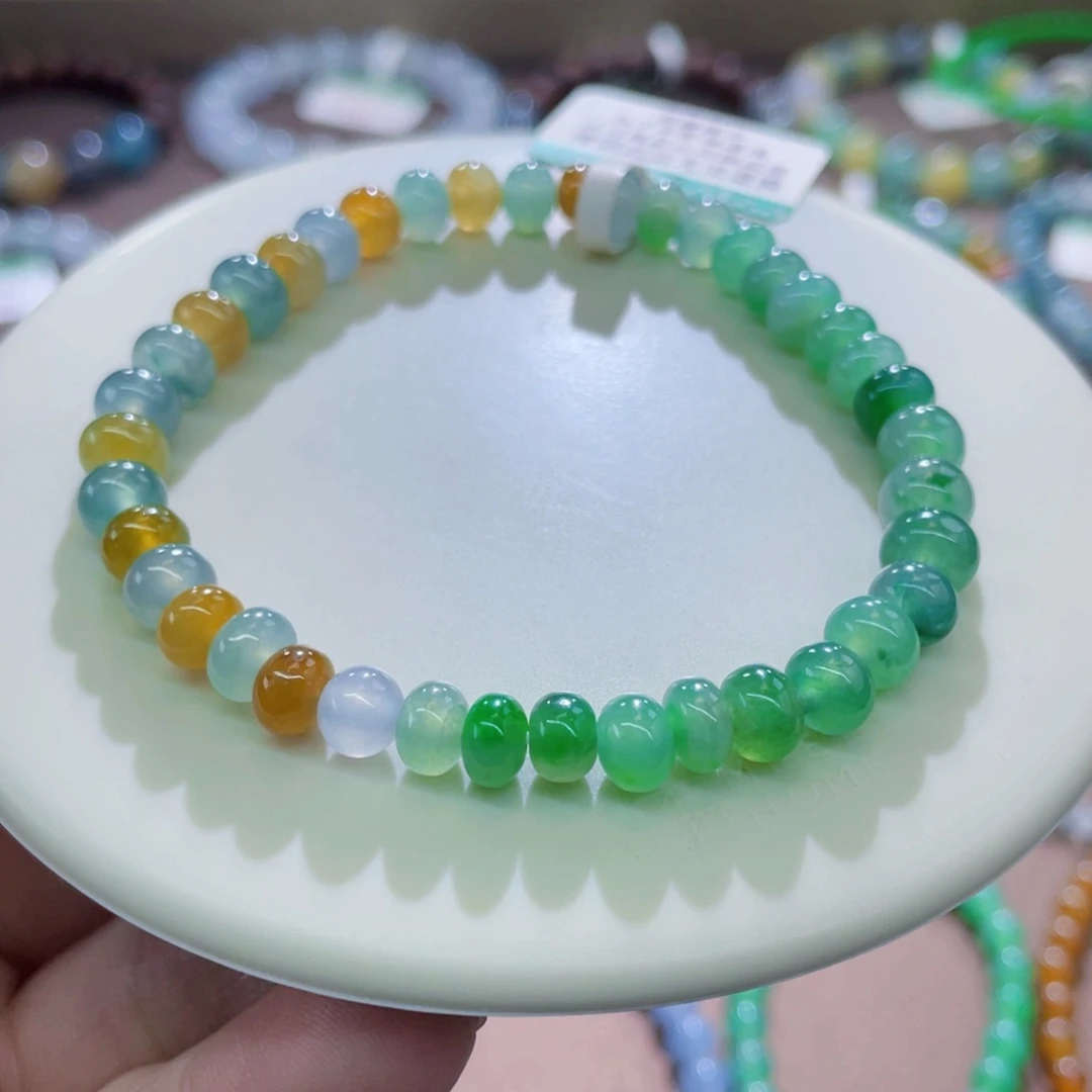 未镶嵌手链翡翠双拼