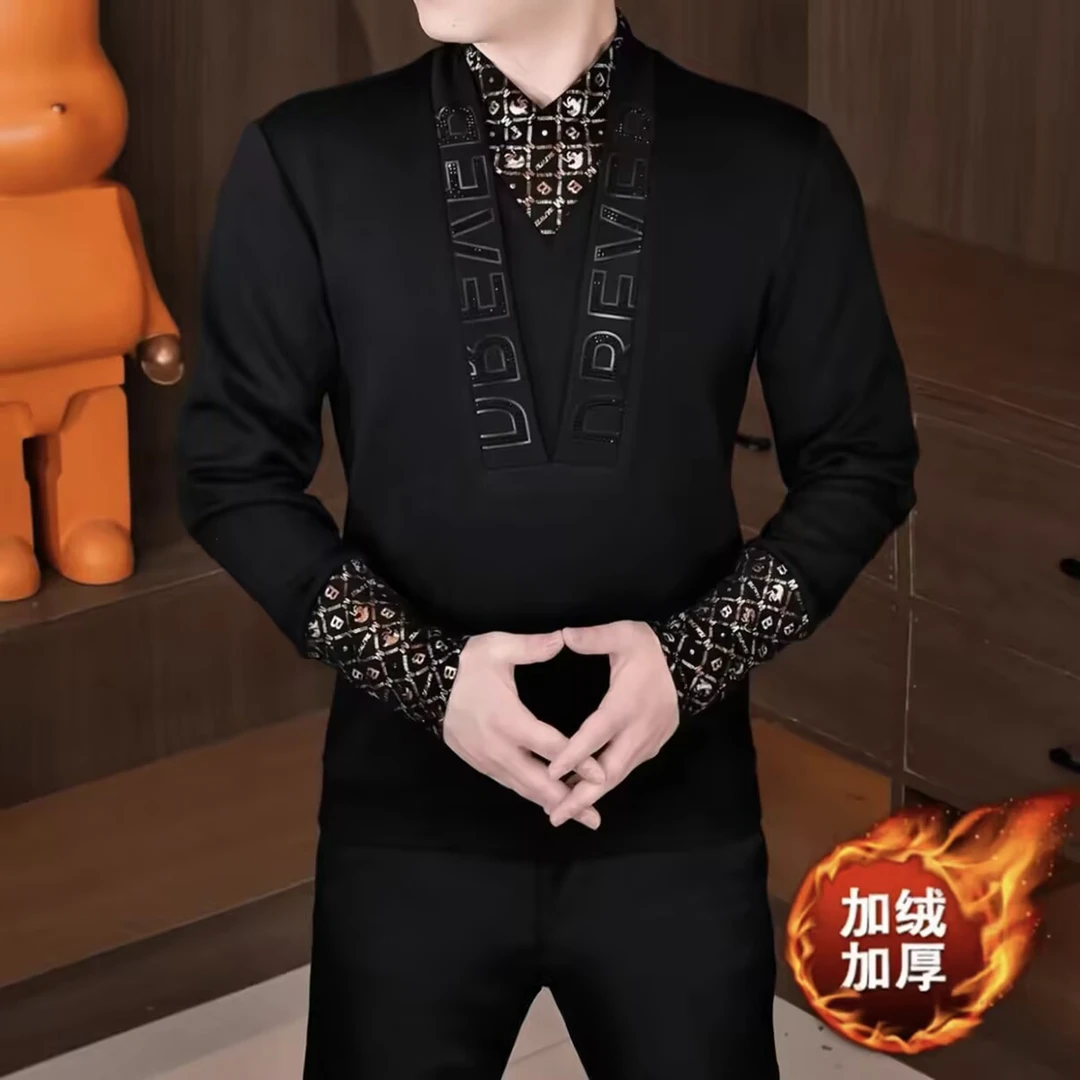 男士长袖时尚潮流轻奢上衣秋冬网红休闲百搭秋季男装夹克常规版型