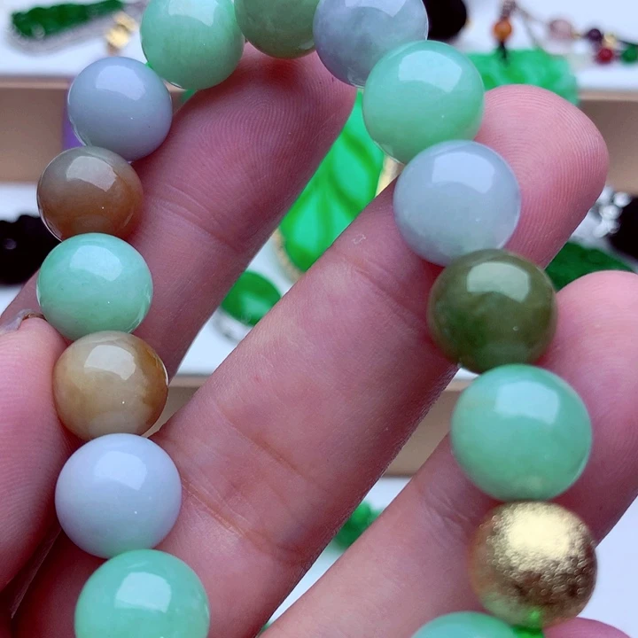 翡翠未镶嵌手链手串