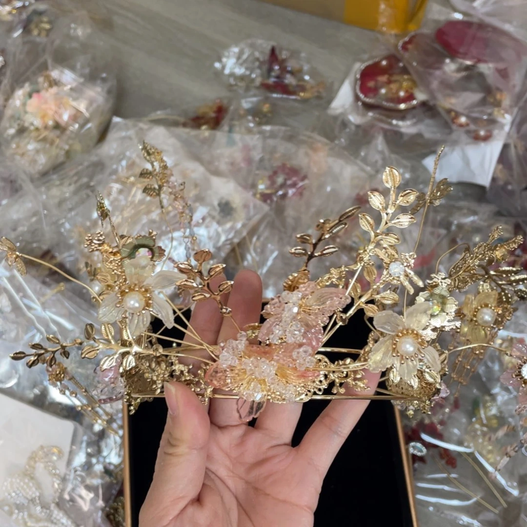 铁合金默认微瑕新娘头饰不退不换