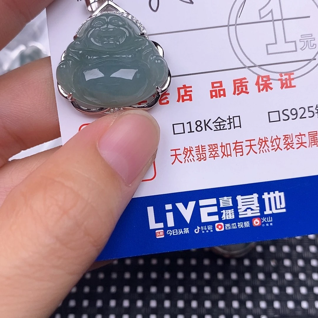 翡翠银S925镶嵌颈饰