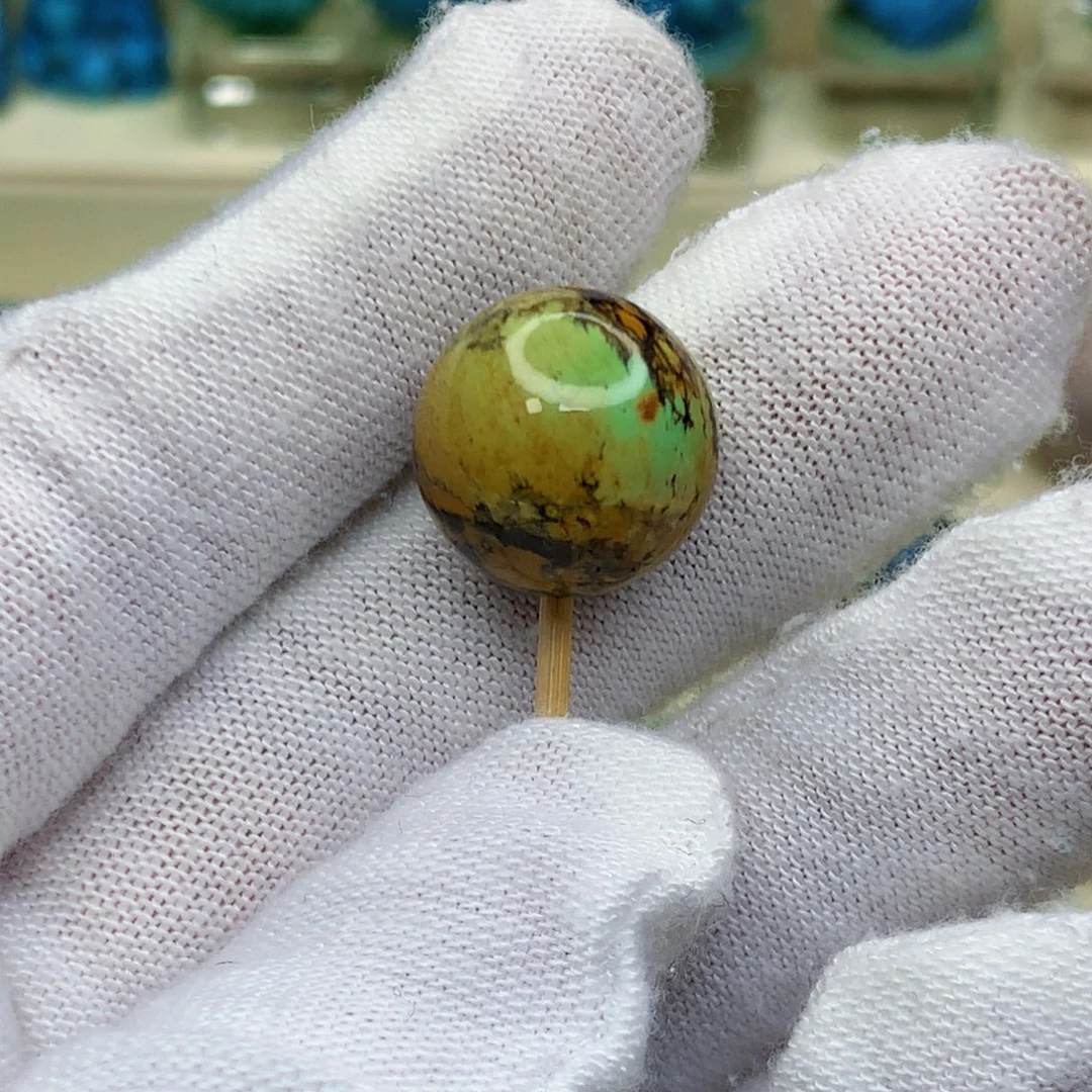 未镶嵌绿松石三彩随行