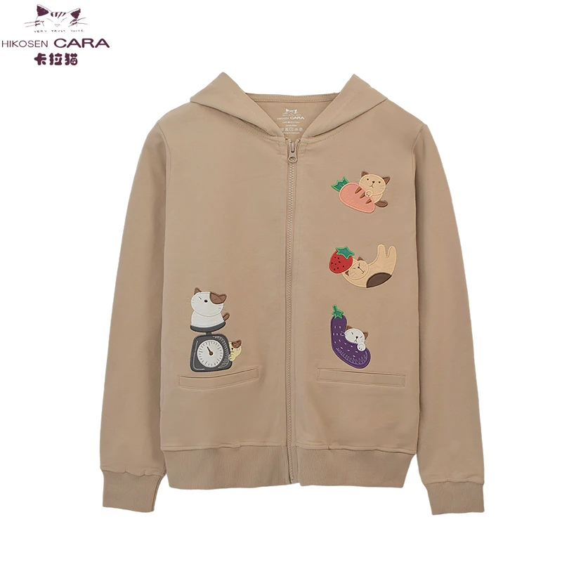 HIKOSEN CARA/卡拉猫休闲水果猫款外套