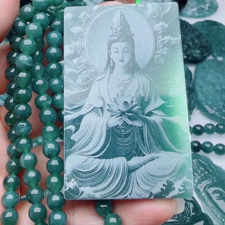 7***2翡翠未镶嵌颈饰多样性发货天然A货翡翠