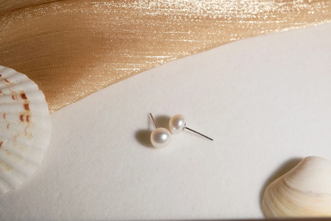 【新人福利】两对7mm淡水珍珠馒头钉仙女气质高品质