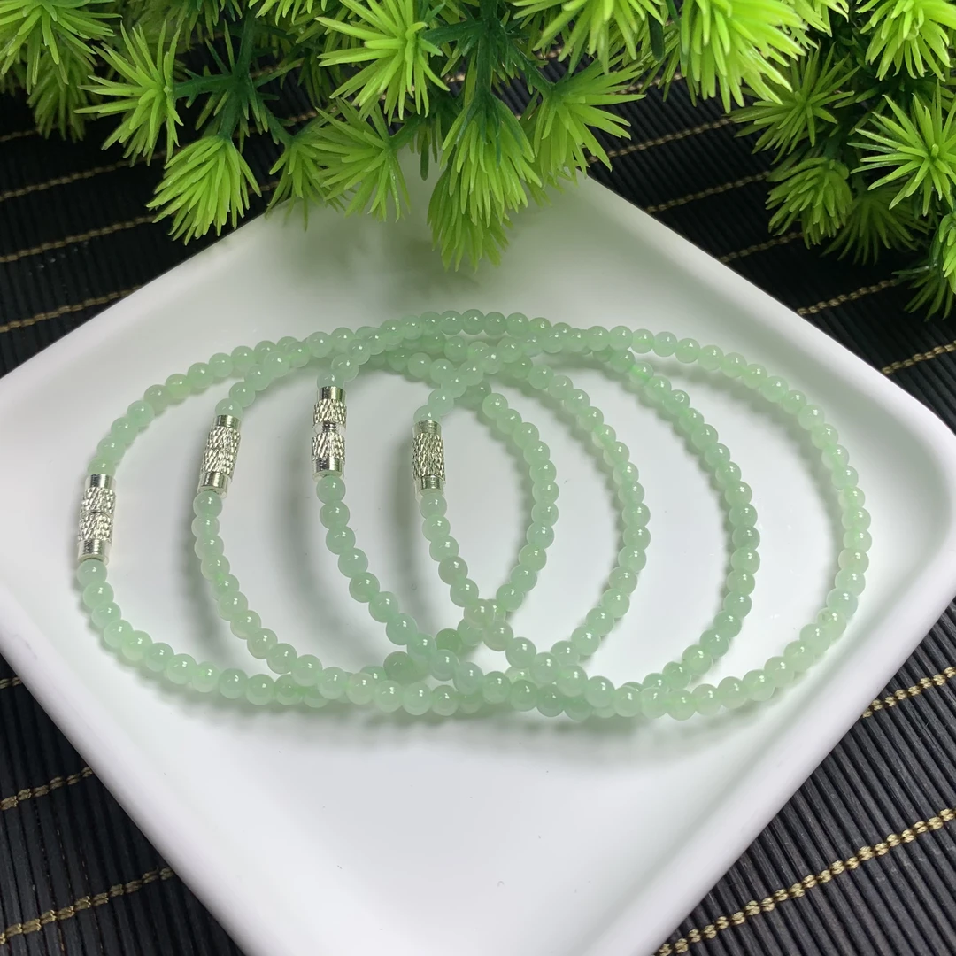 翡翠绿珠串@多样性发其一CP【3.5mm】