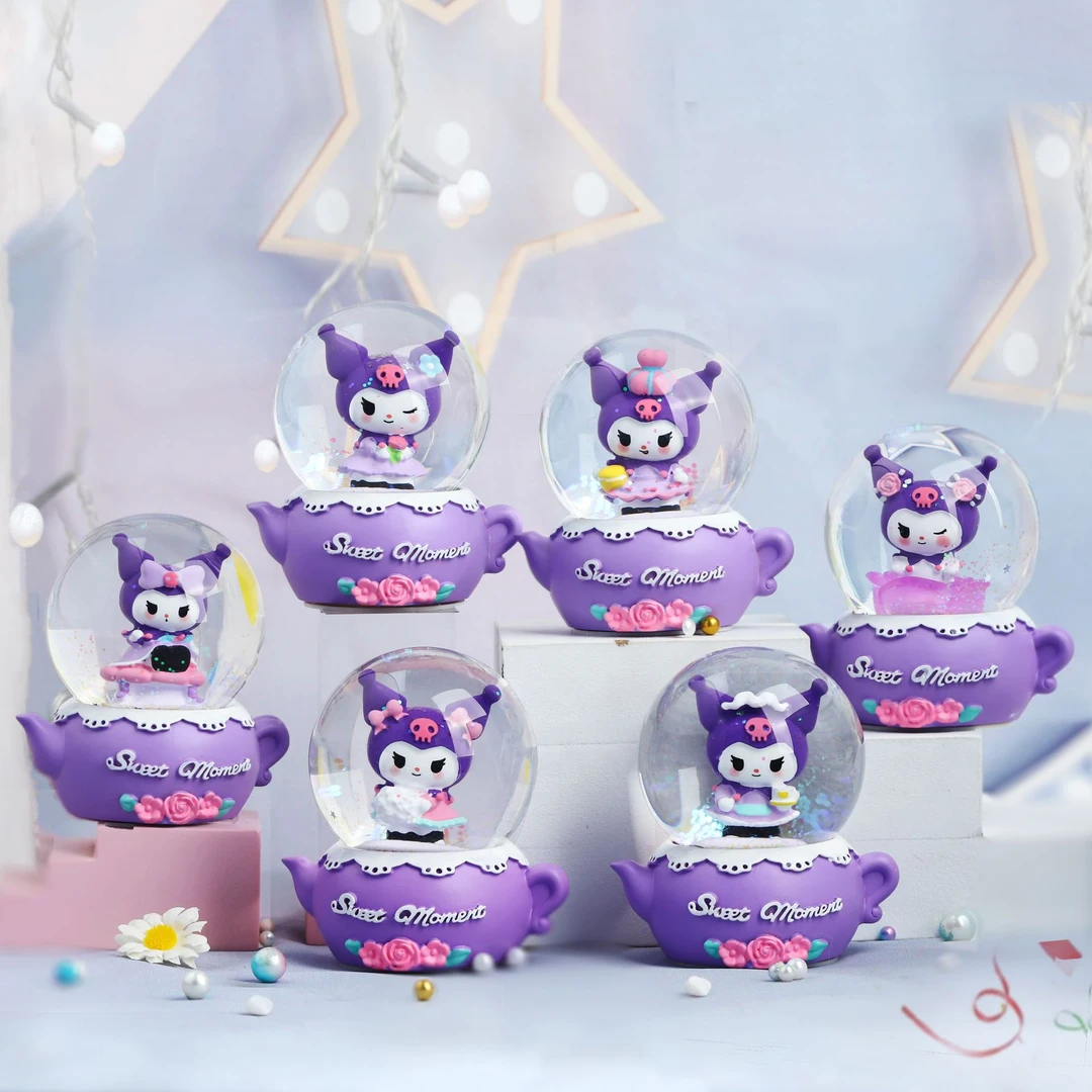 可爱库洛米发光水晶球盲盒桌面摆件可爱女生小水球学生日礼物品