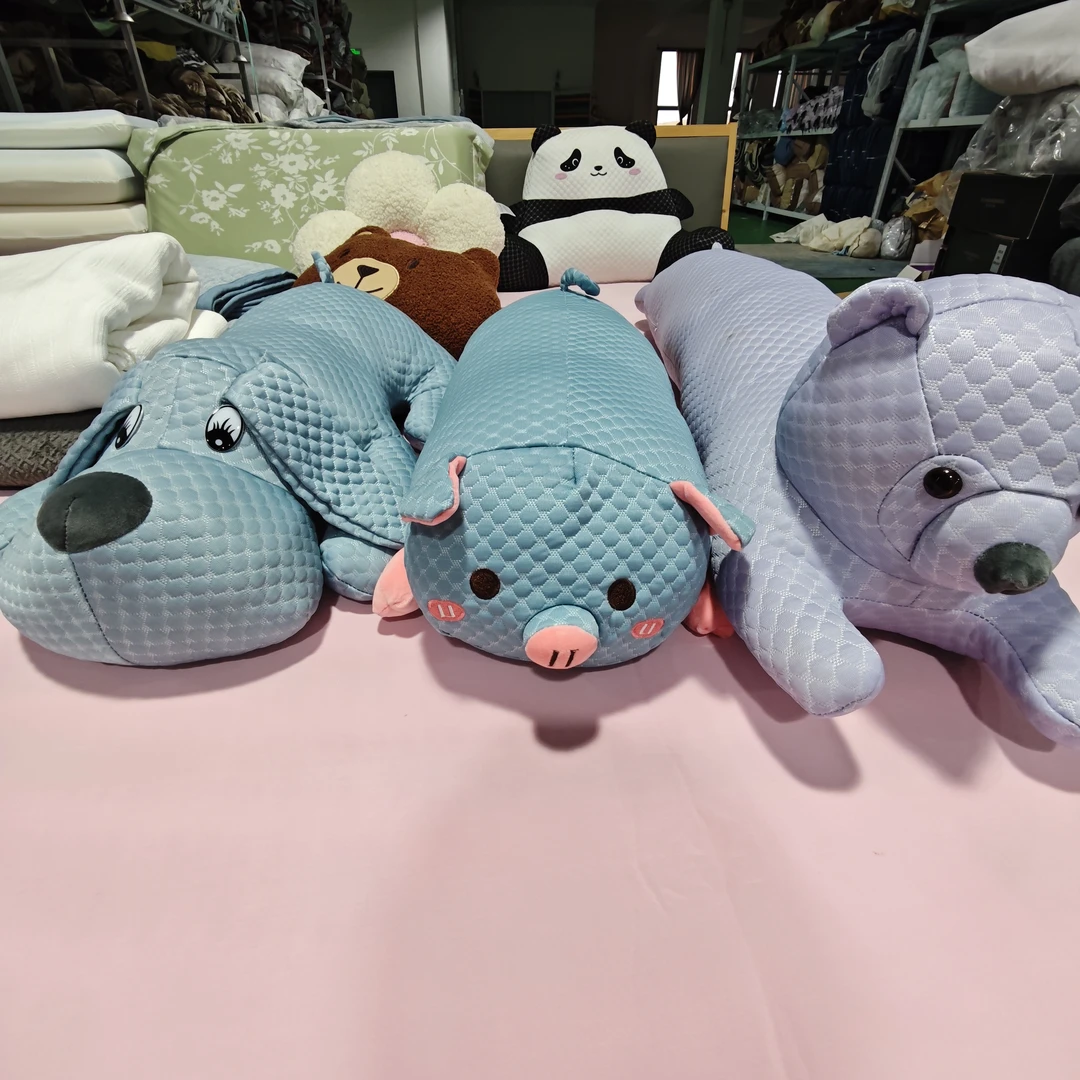 降温五度玩偶！冰丝冷感！腰靠！靠垫！ 绒毯