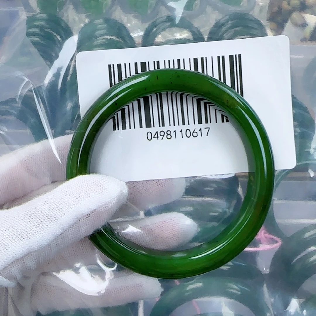 和田玉（碧玉）手镯未镶嵌58.5