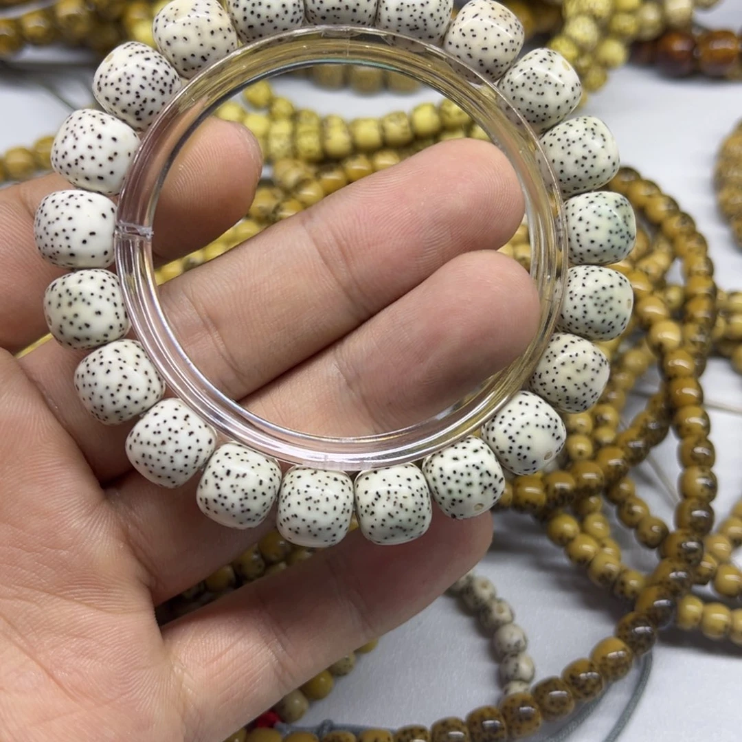 黑***粉星月菩提手串A1-11尺寸