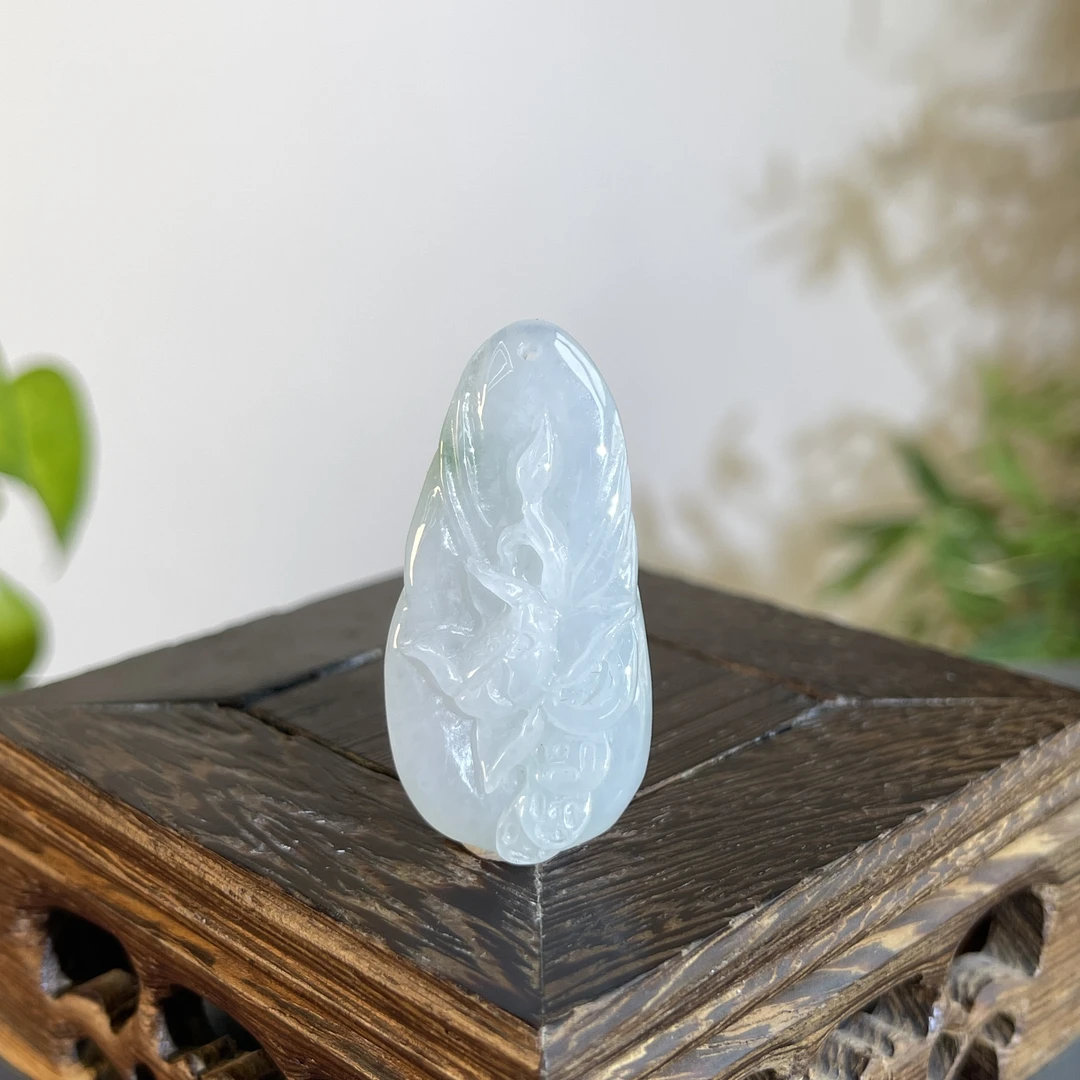 JTW19-019 天然翡翠缅甸A货 一品清廉