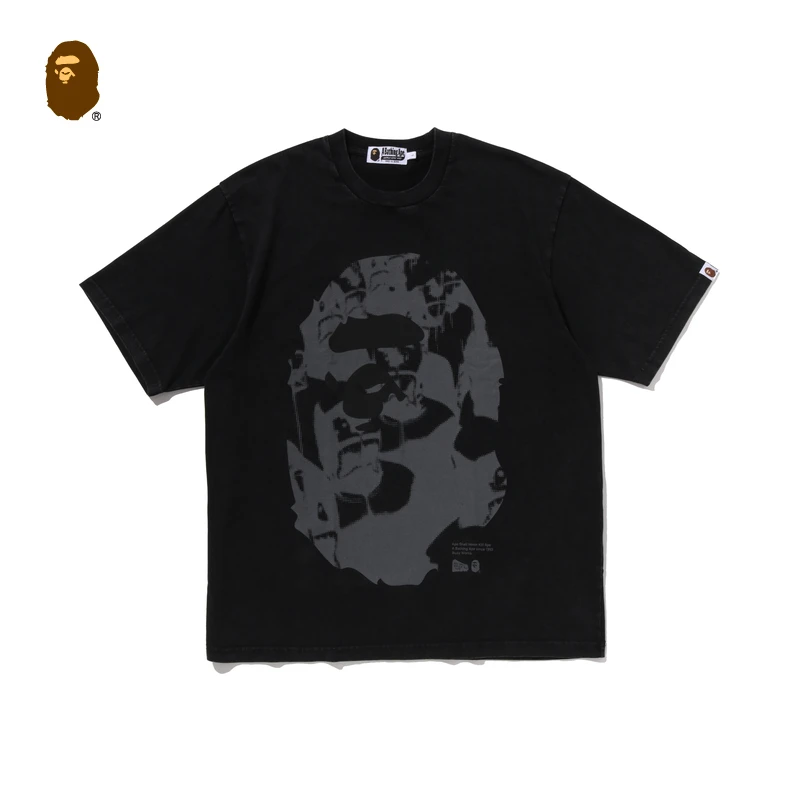 BAPE男装25秋冬猿人字母水洗图案短袖T恤308091P