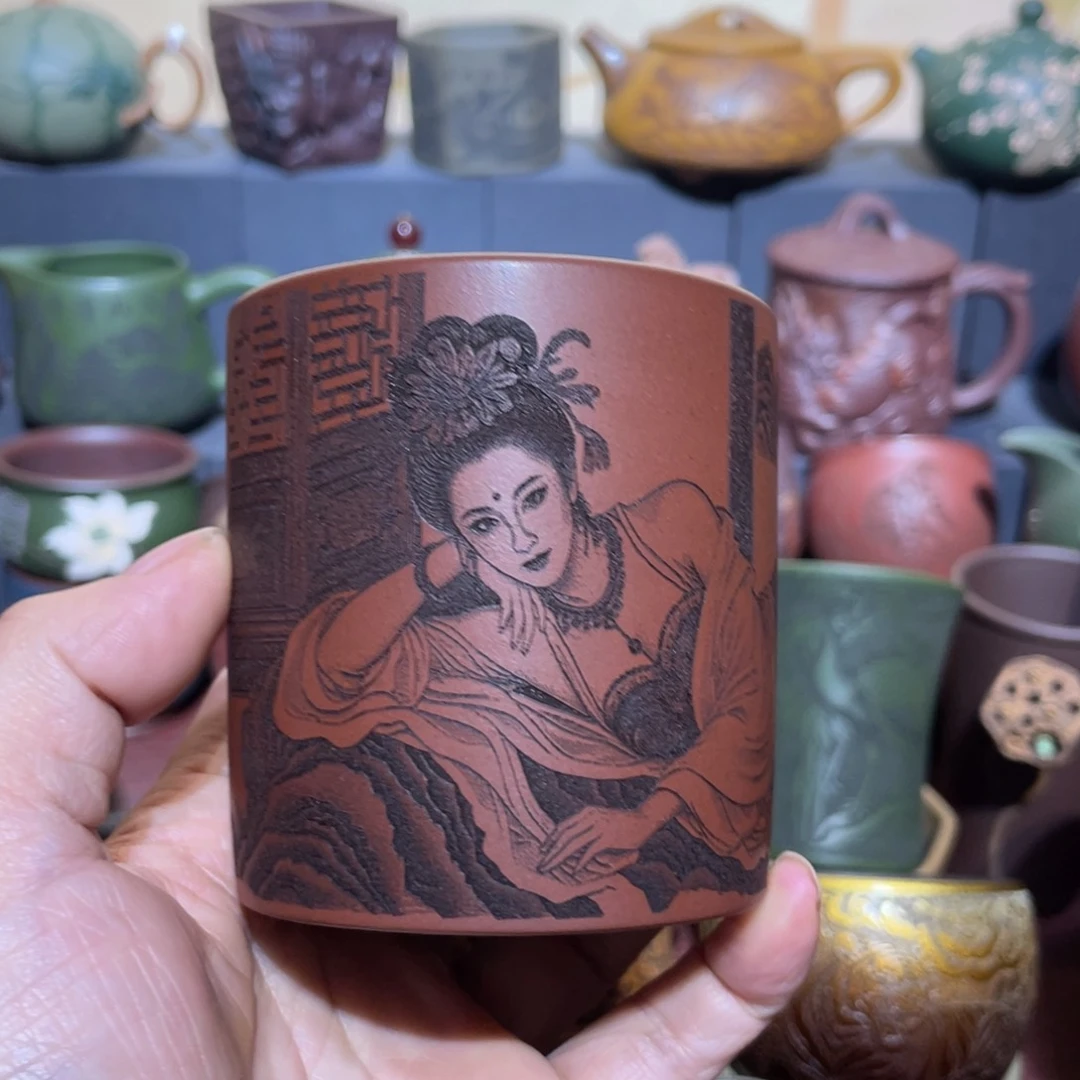 原矿紫砂手工主人杯