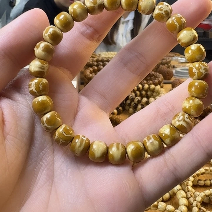 缘***。紫金鼠手串鬼脸实心